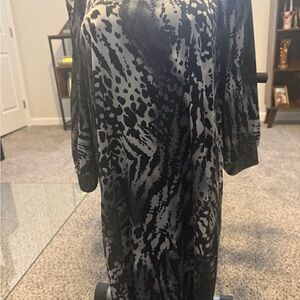 B. Smart Black and Gray Patterned Dress make 17